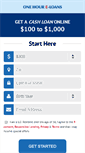 Mobile Screenshot of 1houreloanspayday.com